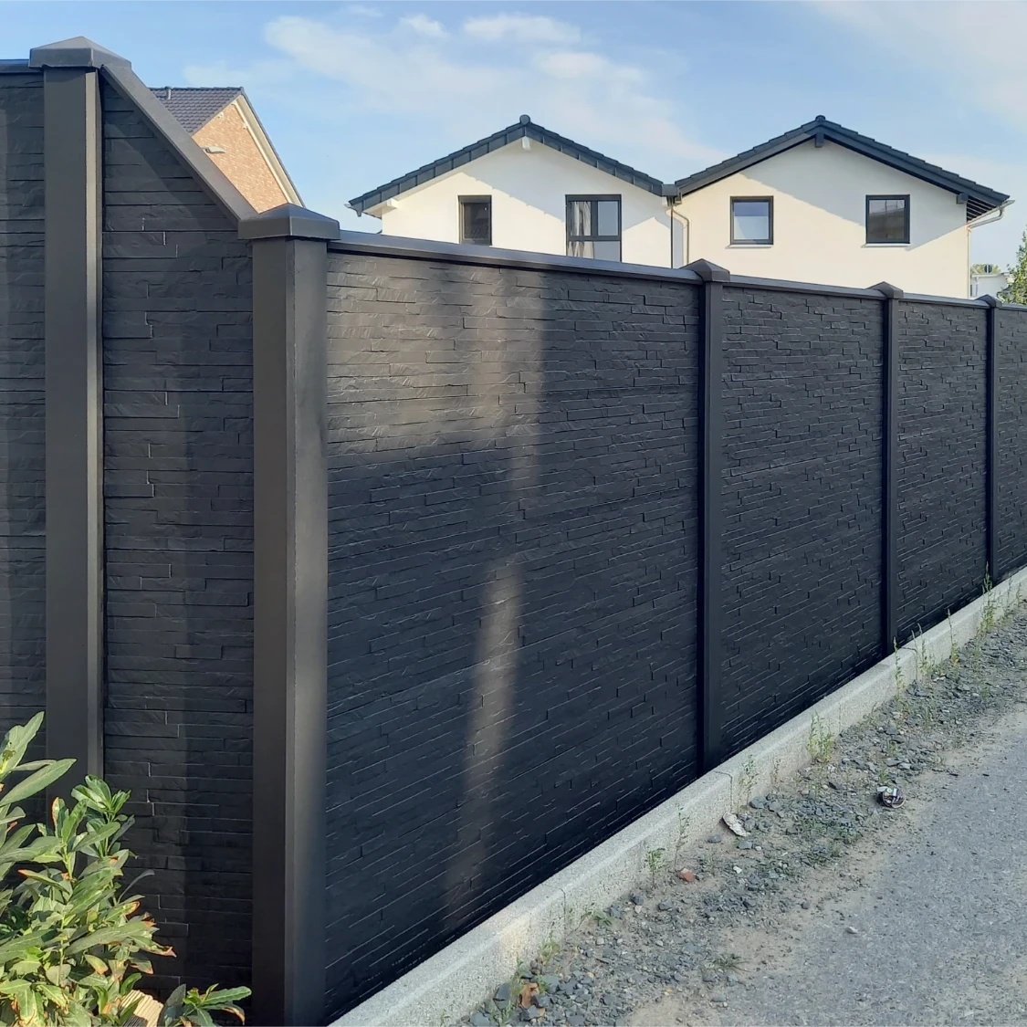 Betonzaunplatte Schiefer