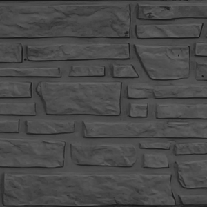 Betonzaunplatte Mosaik