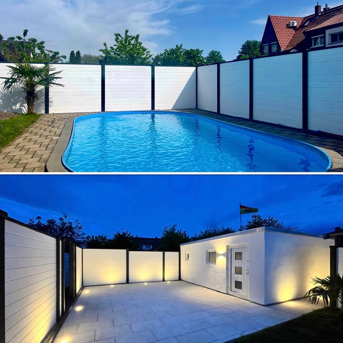 Betonzaunplatte Modern