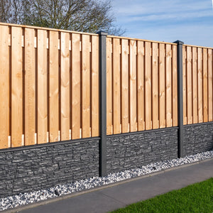 Holz-Beton - Sichtschutz - Red Class Wood