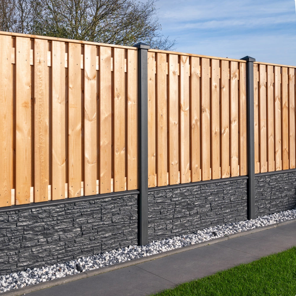 Holz-Beton - Sichtschutz - Red Class Wood