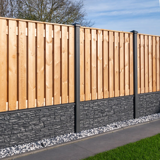 Holz-Beton - Sichtschutz - Red Class Wood