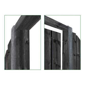 Holz-Beton - Torrahmen - Kiefernholz Black Edition