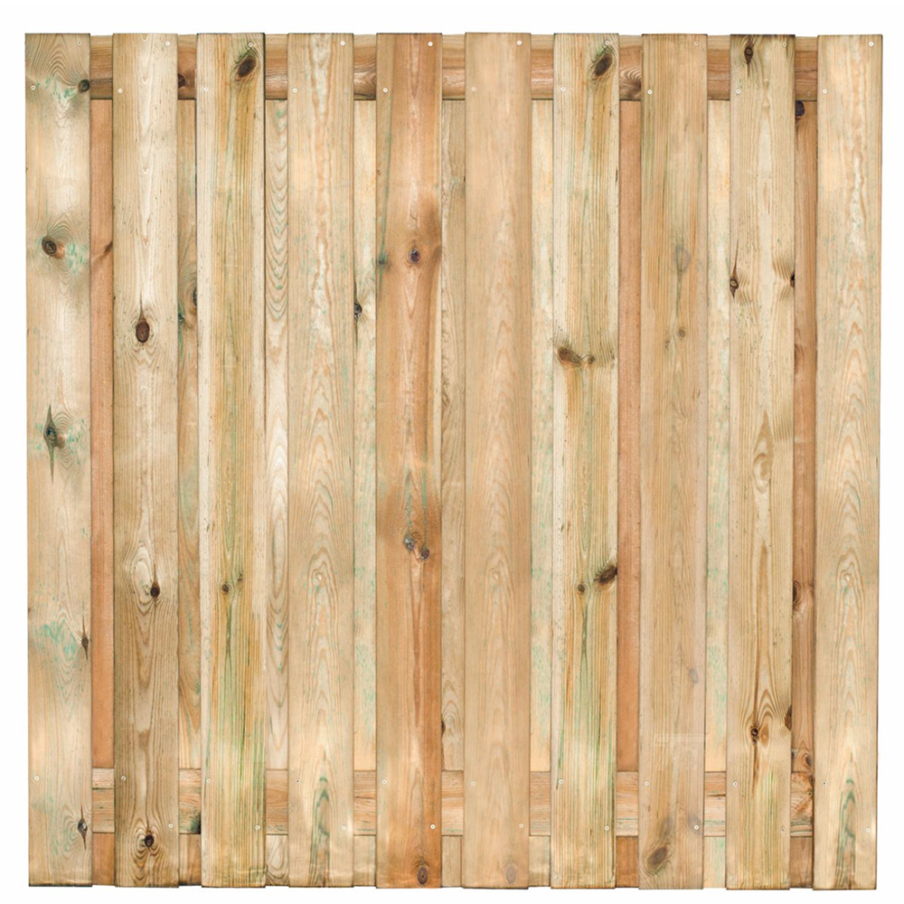 Holz-Beton - Sichtschutz - Kiefernholz