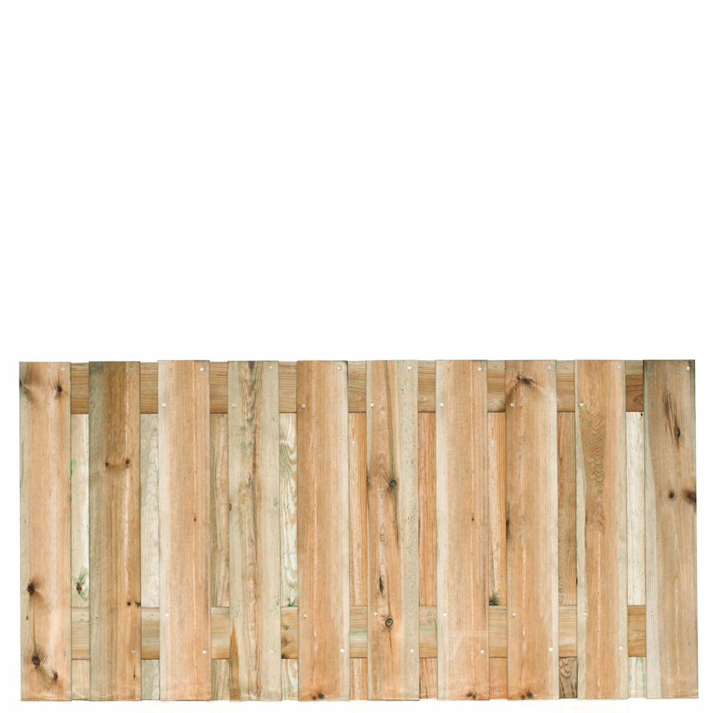 Holz-Beton - Sichtschutz - Kiefernholz