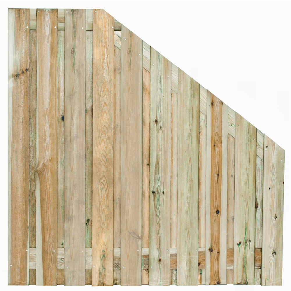 Holz-Beton - Sichtschutz - Kiefernholz