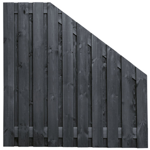 Holz-Beton - Sichtschutz - Kiefernholz Black Edition