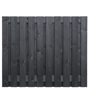 Holz-Beton - Sichtschutz - Kiefernholz Black Edition