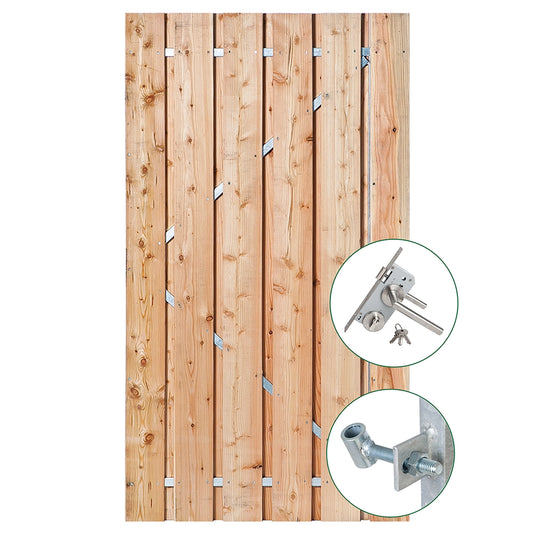 Holz-Beton - Gartentor - Red Class Wood