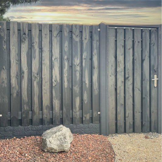 Holz-Beton - Torrahmen - Kiefernholz Black Edition