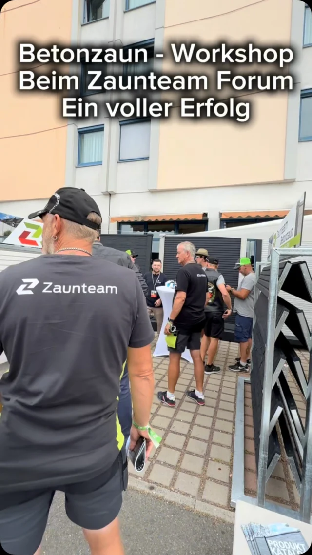 🎥 Schnelldurchlauf aus dem Betonzaun-Workshop beim zaunteam Forum!

Mit über 125 Standorten in D/A/CH ist zaunteam einer der stärksten Partner im Zaunbau.
Beim Workshop wurden neue Montagesysteme vorgestellt und Schulungseinheiten durchgeführt – für noch mehr Qualität bei der Ausführung.

✅ Praxisnah
✅ Technisch fundiert
✅ Für perfekte Ergebnisse auf der Baustelle

📍Organisiert von betonzaun.de
📦 Schulung für zaunteam Partner

Unbezahlte Werbung | interne Schulung | Einblicke vom Event

⸻

#betonzaun #betonzaunliebe #zaunteam #zaunbau #montageschulung #betonzaunsysteme #qualitätsarbeit #betonzaunworkshop #schulung #fachhandwerk #franchisesystem #betonzaunmontage #zaunmontage #betonzaunprofi #dachregion #bauhandwerk #betonzaun_de